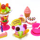 Play Food Set With Cupcake, Cakes, Ice Cream & Sundae