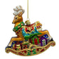 Bellissimo Glass Rocking Deer Ornament