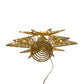 Warm White Micro LED Gold Starburst Treetop - 15 inch