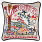 Vancouver Hand-Embroidered Pillow by CatStudio