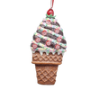 Claydough Ice Cream Ornament - Chocolate