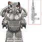 Fallout X-01 Power Armor Minifigure Grey – Advanced Wasteland Suit
