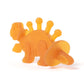 Dibly Amber - Baltic Amber & Natural Rubber Dinosaur Teether with Toothbrush Tail