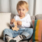 The Little Bamber - Pink - Natural Rubber & Baltic Amber Teething Toy
