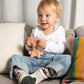 The Little Bamber - Pink - Natural Rubber & Baltic Amber Teething Toy