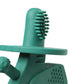 Dibly - Green - Baltic Amber & Natural Rubber Dinosaur Teether with Toothbrush Tail