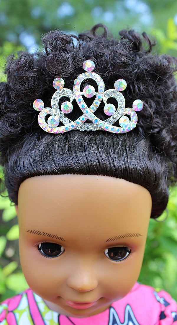 Beautiful Dazzling Rhinestone Tiara for 18 inch dolls