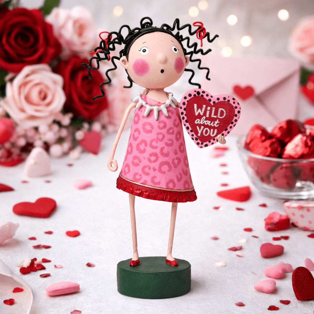 Wild About You Valentine's Day Collectible Figurine by Lori Mitchell