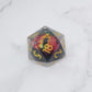 Xanathar's Eye | Giant D20 Moving Eye DnD Dice | Acrylic RPG Gaming Dice