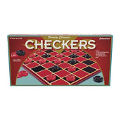 Family Classics Checkers -- With Folding Board and Interlocking Checkers by Pressman