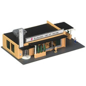 Bachmann Trains - PLASTICVILLE U.S.A. BUILT-UP BUILDING - DRIVE-IN BANK - N Scale