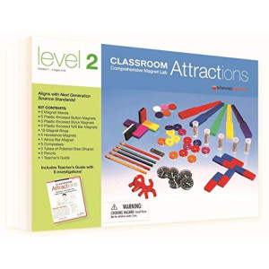 Dowling Magnets Classroom Attractions Comprehensive Magnet Lab: Level 2, Grades 1-3, Ages 6-9 (13 inches Long x 9.50 inches Wide x 2.25 inches high)