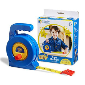 Learning Resources Play Tape Measure, 3 Feet Long, Kids Measuring Tape, Easy Grip, Construction Toys, Ages 3+