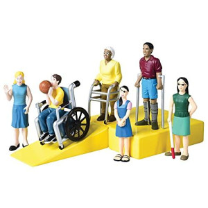 Cre8tive Minds Marvel Education Friends with Diverse Abilities Figure Set, Inclusive Doll Set of 6 for Ages 3 and Up, Multicolor, 5 inches (MTC-164)