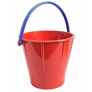 Spielstabil Large Sand Pail Beach Toy (One Bucket Included - Colors Vary) - Holds 2.5 Liters - Made in Germany
