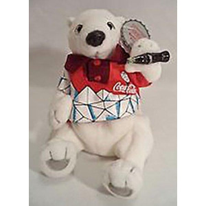 1 X 1999 Coca Cola Beanie : Polar Bear in Golf Shirt