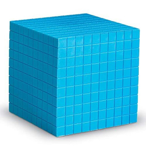 Learning Resources Blue Plastic Base Ten Cube