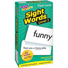TREND ENTERPRISES: Sight Words Level 1 Sill Drill Flash Cards, Dolch and Fry Words, Sentence Context, Great for Skill Building and Test Prep, 96 Cards Included, For Ages 6 and Up
