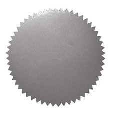 Hayes 2" Blank Silver Stickers, 50 Per Pack