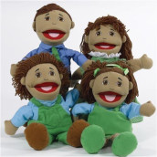 Latino Family Puppets, (Set of 4)
