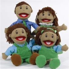 Latino Family Puppets, (Set of 4)