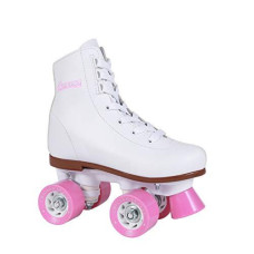 Chicago Girls Rink Roller Skate - White Youth Quad Skates - Size 4