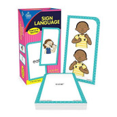 Carson Dellosa American Sign Language Flash Cards for Toddlers, ASL Flash Cards, 122 ASL Signs including Sight Words, Alphabet, Numbers, Feelings, Animals, Preschool and Kindergarten