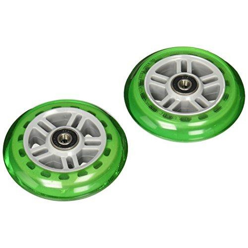 Razor Scooter Replacement Wheels Set with Bearings - Green