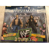 WWF / WWE - 1998 - Wrestle Mania XV - 2 Tuff 3 - Stone Cold steve Austion (The Rattlesnake) vs Undertaker (The Phenom) - Includes Silver Display Bases - Limited Edition - Collectible