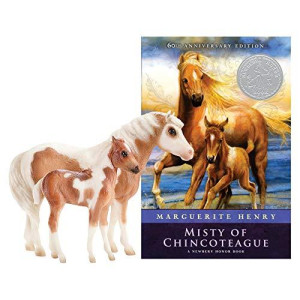 Breyer Traditional Series Misty & Stormy Model & Book Set | 2 Horse and Book Gift Set | 1:9 Scale | Model #1157