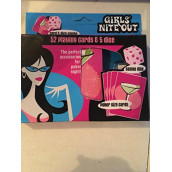 Girls Nite Night Out - 52 Playing Card Deck + 5 Dice Set - Poker Cards & Casino Dice