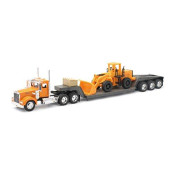 New Ray Die-Cast Truck Replica - Kenworth W900 with Front Loader, 1:32 Scale,...