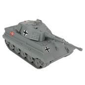 BMC WWII Gray German King Tiger Toy Tank 1:32 Scale for 54mm Army Men Soldier Figures
