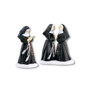 Department 56 Alpine Village Sisters of the Abbey (Set of 2)