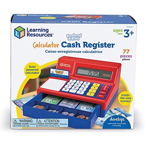 Learning Resources Pretend and Play Calculator Cash Register with Canadian Currency