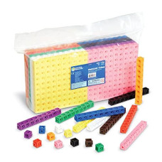Learning Resources MathLink Cubes, Develops Early Math Skills, Educational Counting Toy, Math Cubes, Patterning Activities, Set of 1000 Cubes, Grades K+, Ages 4+