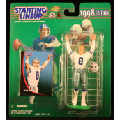 Starting Lineup Troy Aikman / Dallas Cowboys 1998 NFL Action Figure & Exclusive NFL Collector Trading Card