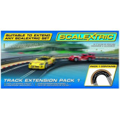 Scalextric C8510 Track Extension Pack - 2x Racing Curves Borders- Barriers