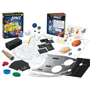 The Magic School Bus Rides Again: Secrets of Space By Horizon Group USA, Homeschool STEM Kits For Kids, Includes Hands-On Educational Manual, Star Chart, Constellation Cards, Solar Beads & More