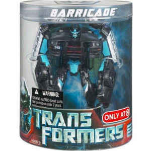 Transformers Movie Deluxe Exclusive Figure in Canister Barricade
