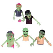 Accoutrements Educational Products - 1 GLOWING ZOMBIE FINGER PUPPET - ONE STYLE RANDOMLY PICKED