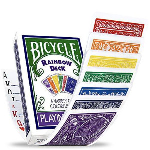 Ultimate Rainbow Bicycle Cards Deck - A Variety of 56 Colorful Backs