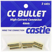 Castle Creations CCBUL4X3 4mm Bullet Connector 16G/13G 75A (3)