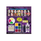 Fun World Unisex-Adult's Festive Value Makeup Kit, Multi, Standard