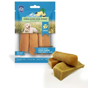 Himalayan Dog Chew Original Yak Cheese Dog Chews, 100% Natural, Long Lasting, Gluten Free, Healthy & Safe Dog Treats, Lactose & Grain Free, Protein Rich, Small Dogs 15 Lbs & Smaller, 3.3 oz