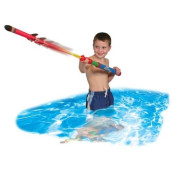 Geospace Aqua Pump Rocket JR - Double Water Fun Pack, Two Launchers and Four Rockets, Pool and Beach Toy