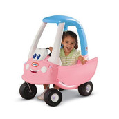 Little Tikes Princess Cozy Coupe - 30th Anniversary White/Blue/Pink, 29.5 x 16.5 x 33.5 inches