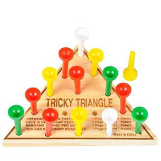 Rhode Island Novelty 4.5" Wooden Triangle Game