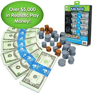 The Learning Journey Kids Bank Play Money Set - Preschool Toys & Gifts for Boys & Girls Ages 5 and Up