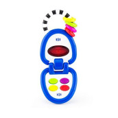 Sassy Phone of My Own Activity Toy | Electronic Developmental Toy Promotes Pretend Play | Lights and Sounds | for Ages 6 Months and Up, Blue, 1.2 x 5.9 x 8 Inch